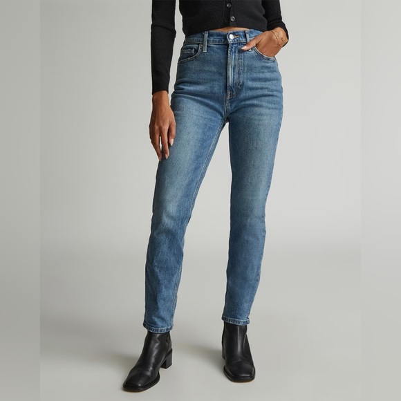 *NWT* Everlane - The Original Cheeky Jean - Worn-In Mid Blue - 29 Regular - Picture 1 of 10
